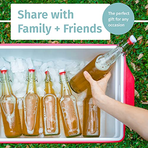 Clear Swing Top Glass Bottles (6 Count)