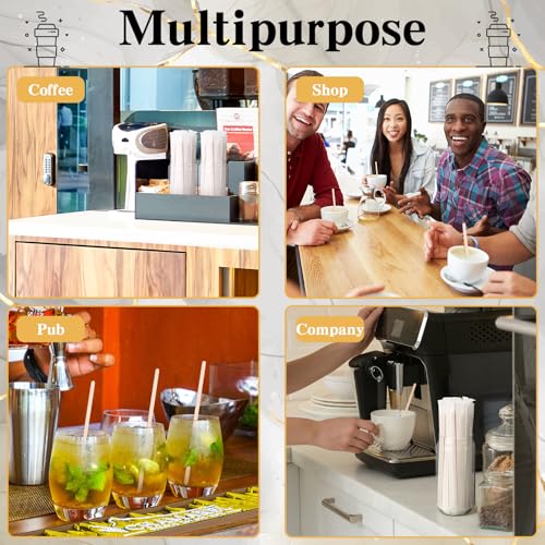 1000 Pcs Individually Wrapped Wooden Coffee Stirrers (1000 Count)