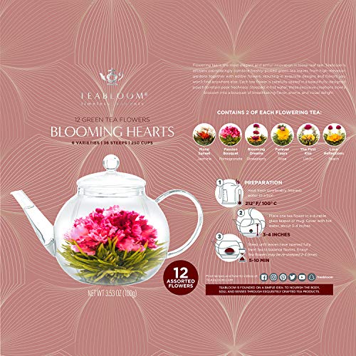 Heart Shaped Flowering Teas (3.53 Ounce)