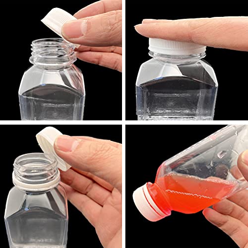 3 Pcs 8 Ounce Plastic Juice Bottles (3 Count)