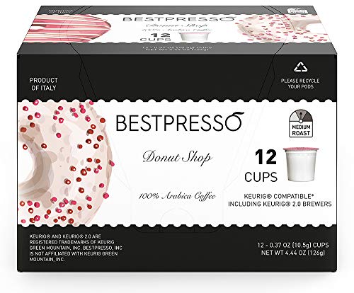 Coffee Donut Shop Medium Roast Single Serve K (96 Count)