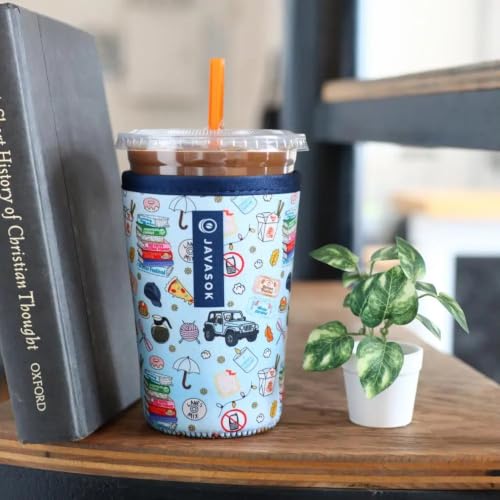 JavaSok Iced Coffee & Cold Soda Insulated Neoprene Cup Sleeve