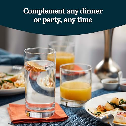 Province Tumbler & Rocks Drinking Glasses Set of 16 (16 Count)