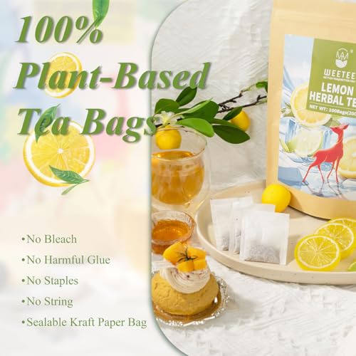 Lemon Herbal Tea Bags 100ct (100 Count)