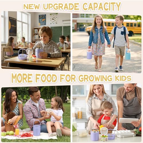 20oz Soup Thermo for Hot Food with a Snack Box Container