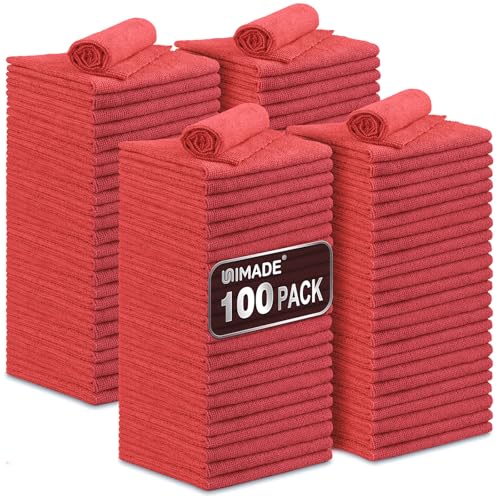 Shop Towels 100 Pack Commercial Grade Work Rags Microfiber Towel (100 Count)