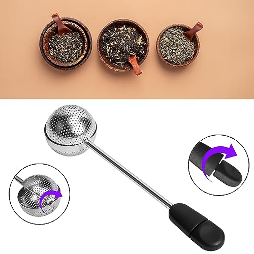 Long Handle Twisting Tea Ball Stainless Steel (2 Count)