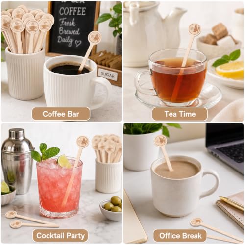 100Pcs Coffee Stirrers (100 Count)