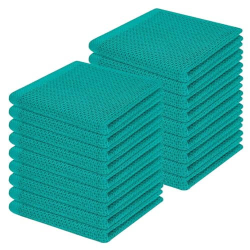100% Cotton Waffle Weave Kitchen Dish Cloths 18 (18 Count)