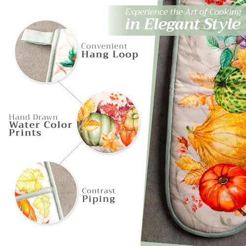 Double Oven Mitts 100% Cotton Double Oven Glove