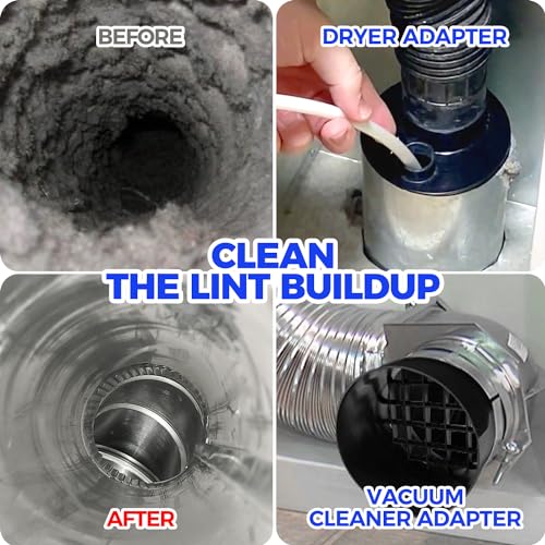 42FT Dryer Vent Cleaner Kit 50Pcs