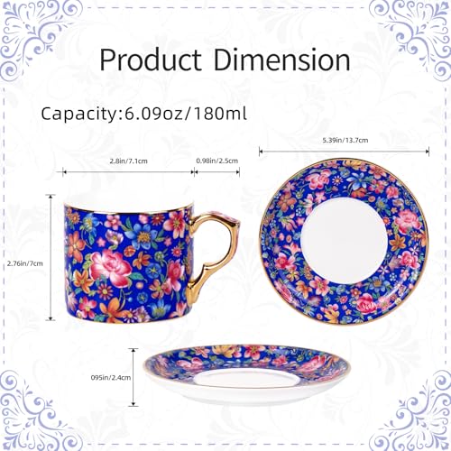 Tea Cup and Saucer (2 Count)
