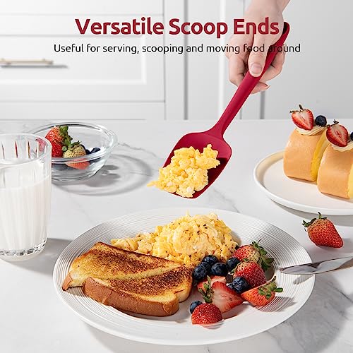 Silicone Spatula Set with 600 Degrees Fahrenheit Heat Resistant