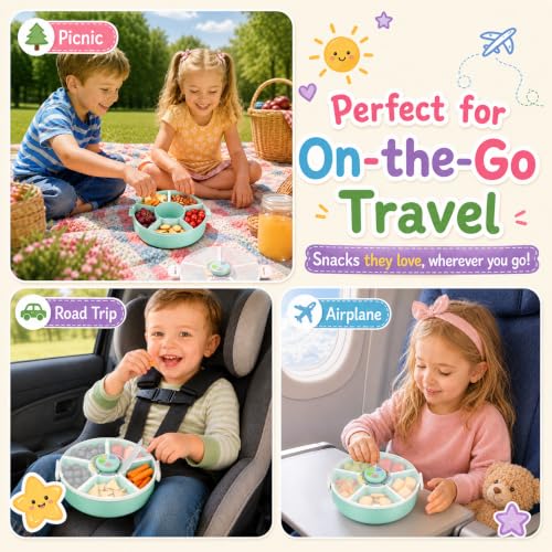 Kids' Rotating Snack Container Set