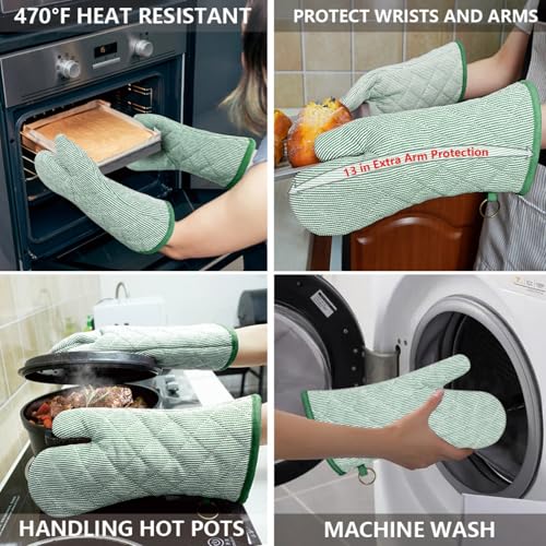 Yarn Dyed Oven Mitts 1 Pair (2 Count)
