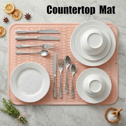 Silicone Dish Drying Mat for Multiple Usage