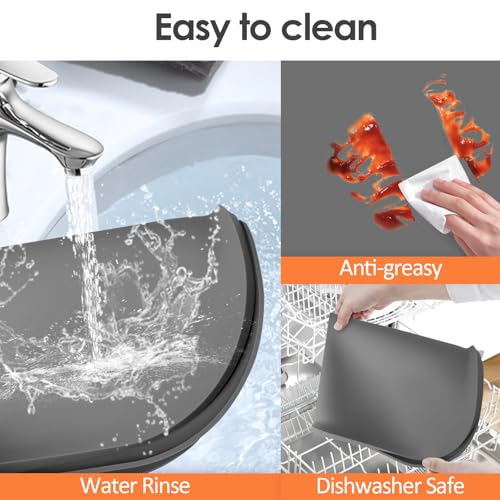 Silicone Coffee Maker Mat with Lip for Countertops