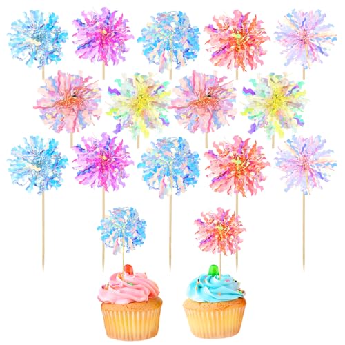 35Pcs Foil Firework Cupcake Toppers (35 Count)