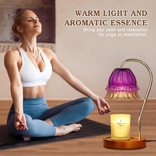Flower Candle Warmer Lamp with Timer