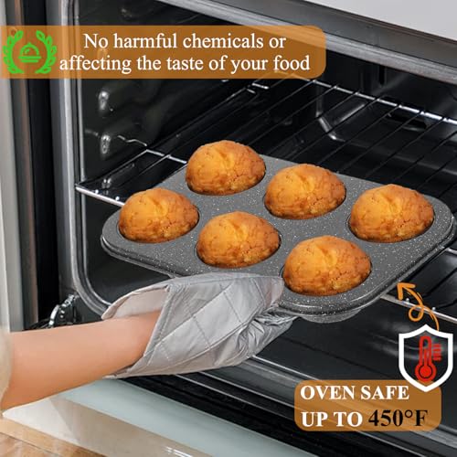 Nonstick 6 Cup Muffin Pan (2 Count)