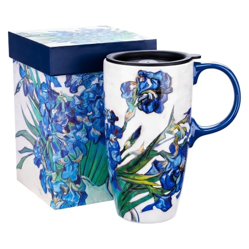 17oz Ceramic Travel Mug with Lid & Gift Box