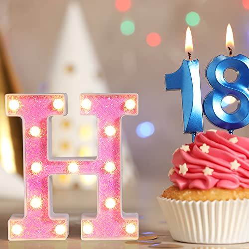 Pink Light up Letters (4.2329 Ounce)