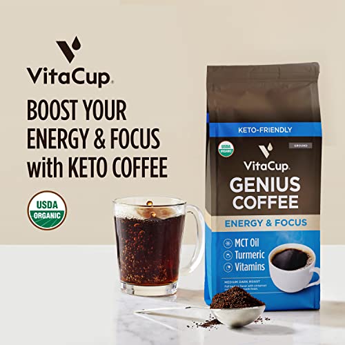 Organic Genius Medium Dark Roast Ground Coffee (40 Ounce)