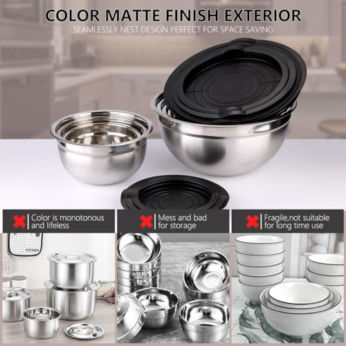 Mixing Bowls with Lids Set (26 Count)