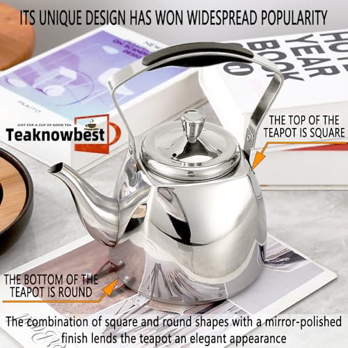 Stainless Steel Tea Pots with Infuser
