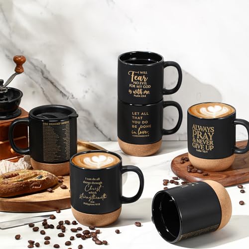 12 Set Christian Mugs Bulk Grandparents Day Gifts 15 oz (12 Count)