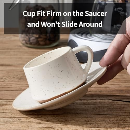 Stackable Cappuccino Cup Set of 6 [4oz]Activated (2.84 Count)