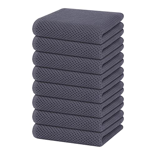 100% Cotton Waffle Weave Kitchen Dish Towels 8 (8 Count)
