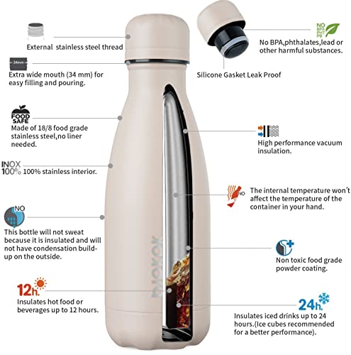 12 oz Small Insulated Water Bottle