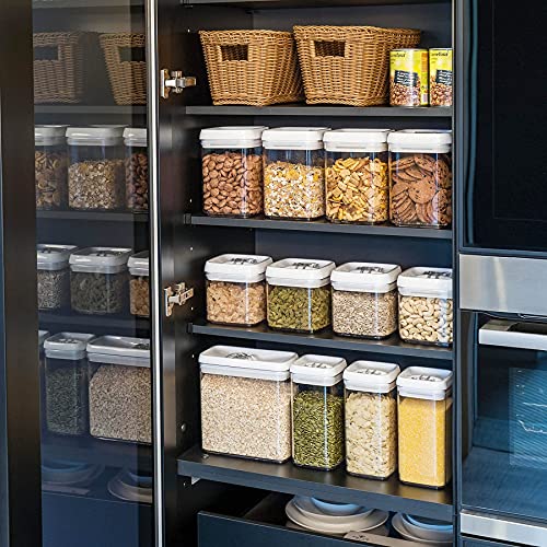 Flip Tite Food Storage Container 5" LARGE 5pk Set + No Residue Label (5 Count)