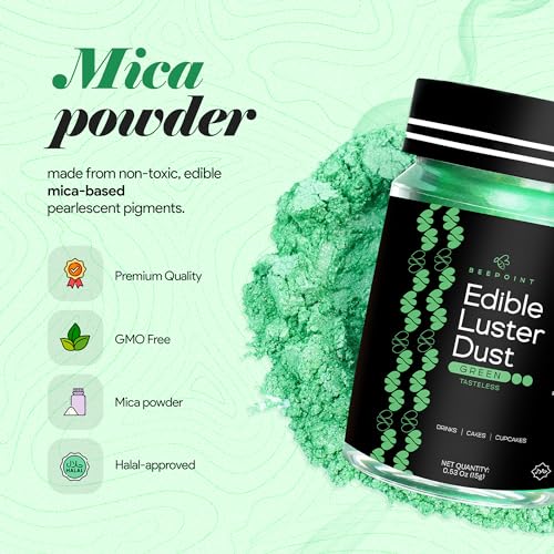 Green Edible Luster Dust 15g