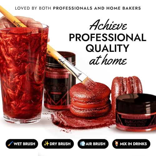Red Edible Glitter for Drinks & Cakes