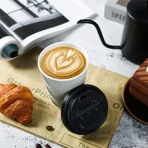 8 oz Paper Coffee Cups With Lids