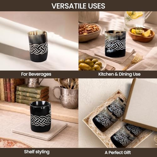 Viking Horn Shot Glasses Set of 12 (12 Count)