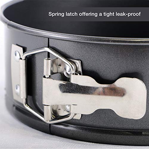 Springform Pan Set 7 Inch Cheesecake Pan Leakproof Round Baking Cake Mold Deep Dish with Removable Bottom Insta Pot Pressure Cooker with 30 Pcs Parchment Paper Liners