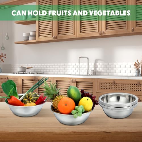 Stainless Steel Mixing Bowls Set (20 Count)