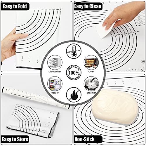 Rolling Pin with 4 Thickness Rings (3 Count)