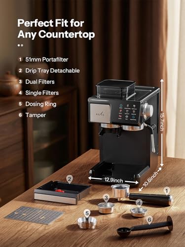20Bar Espresso Machine with 20 Grind Settings