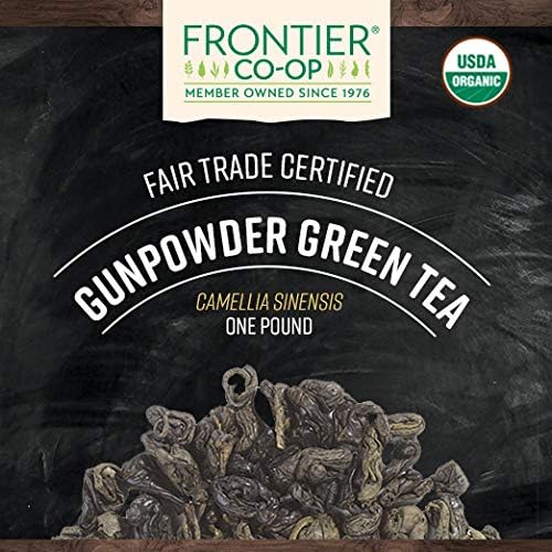Organic Gunpowder Green Tea Leaves (16 Ounce)