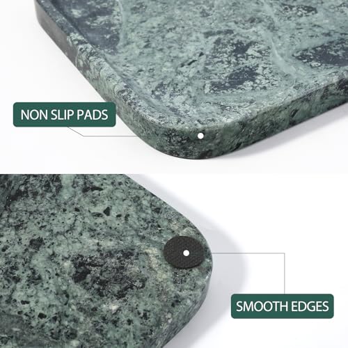 Marble Tray 12"x8" Marble Vanity Tray for Countertop Bathroom Kitchen Dresser