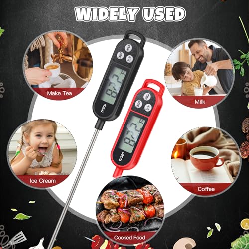 6 Pcs Food Thermometer Instant Read Probe BBQ