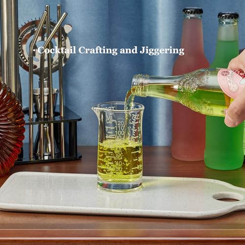 Ackers Shot Glass Etching Scale Measuring Cup 4 Ounce