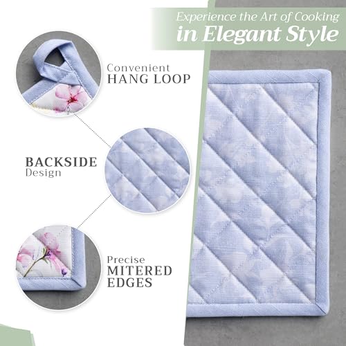 100% Cotton Oven Mitt & Pot Holder Set (2 Count)