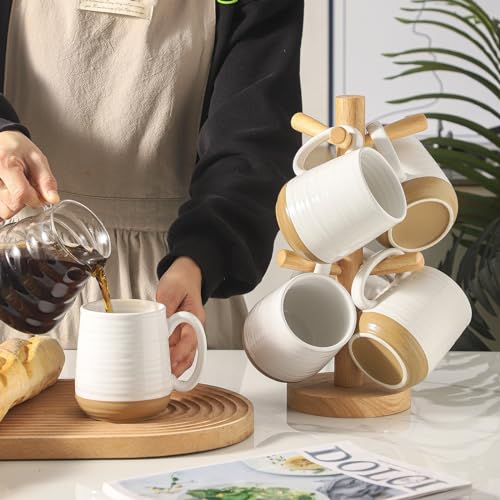 Porcelain Coffee Mugs Set of 6 (6 Count)