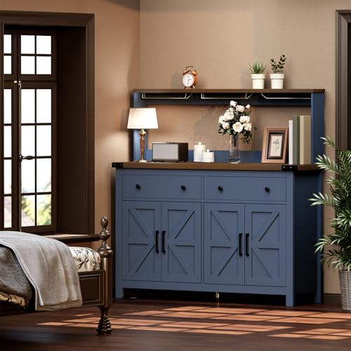 Hutch Storage Buffet Cabinet with Drawers