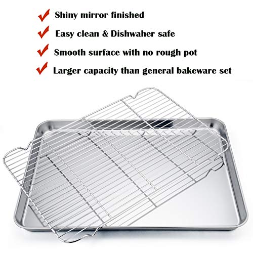 19.6 Inch Baking Sheet with Rack Set
